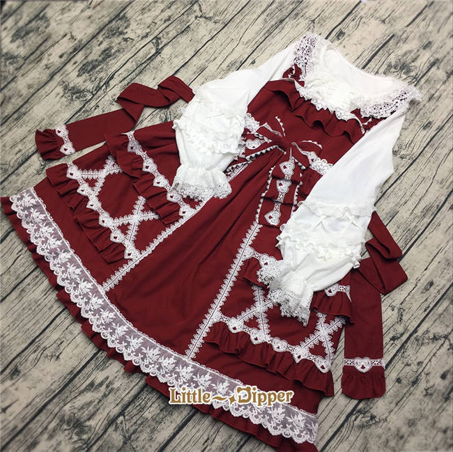 Little Dipper Cream Crispy~ Classic Lolita JSK Dress -Ready Made