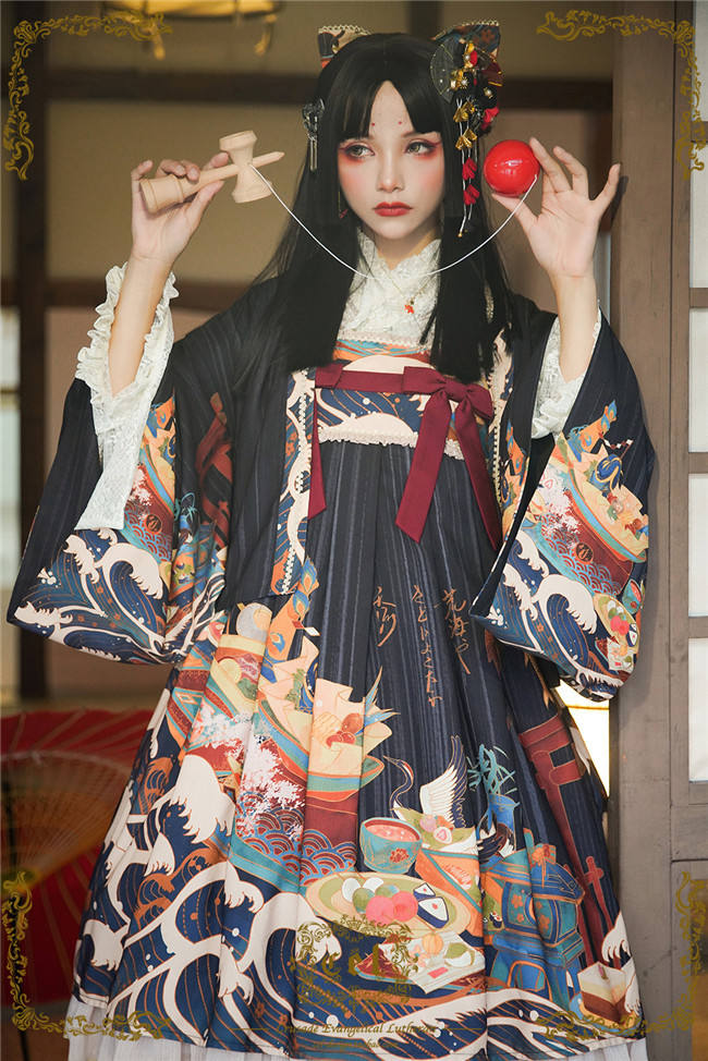 CEL Lolita ~Kaiseki Island Lolita JSK Super High Waist -Ready Made