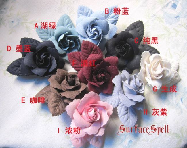 Single Rose Flower Lolita Hairpin
