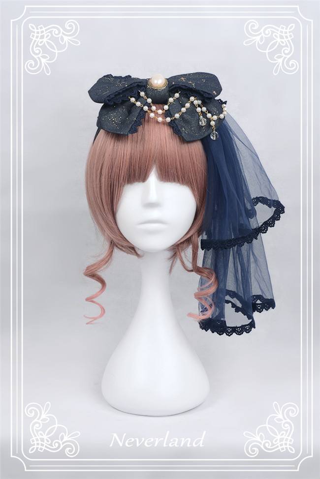Neverland Lolita -Fly Me to Polaris- Gold Stamping Chiffon Lolita JSK