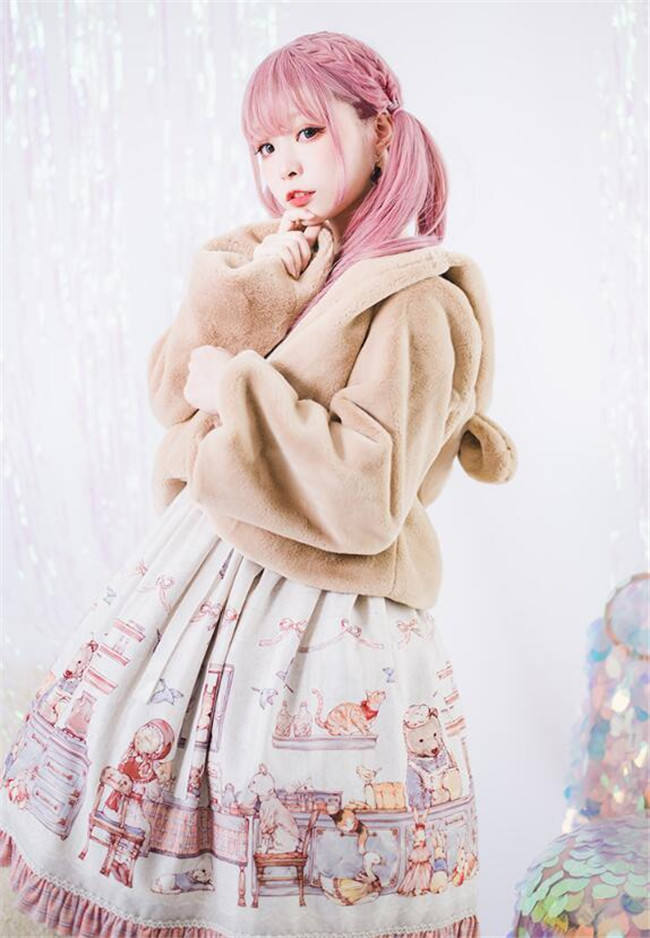 The Rabbit/The Bear~ Sweet Thickening Lolita Short Coat -Pre-order Closed