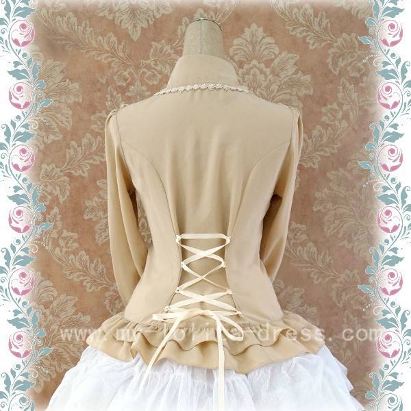 Rococo Style Lace Lolita Shirt Silk and Linen 5 Colors