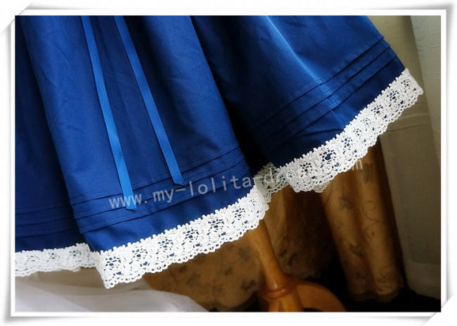 Sailor Collar Long Sleeves OP Dark Blue M - IN STOCK