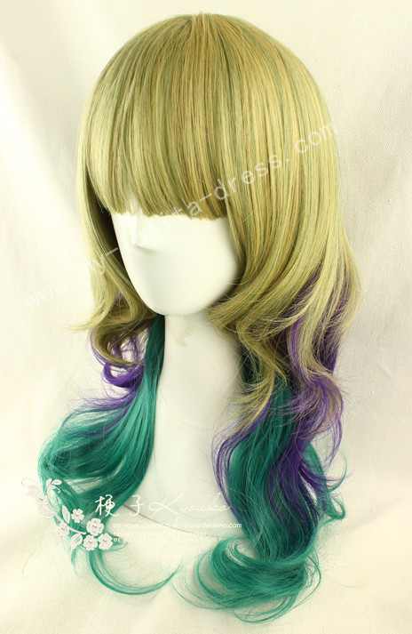 Sweet Gold Purple Green Lolita Wig 29.99 Princess Wigs