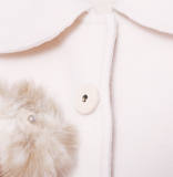 The Deer Hair~ Sweet Lolita Wool Coat with Detachable Fur Collar -out
