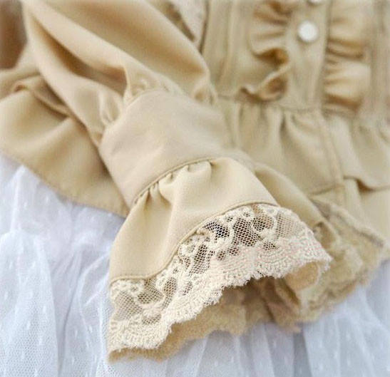 Sweet Ruffles Silk and Linen Lolita Shirt 5 Colors