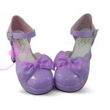 Bows Patent Leather Lolita Sandals