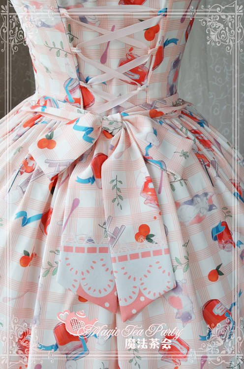 Magic Tea Party~ Cat&Marmalade~Sweet Lolita JSK Version I-Ready Made