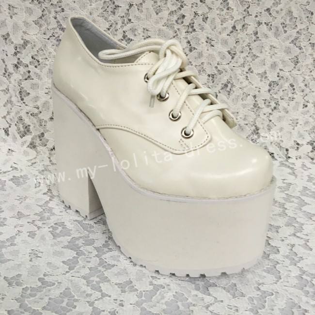 White High Platform Lolita Shoes