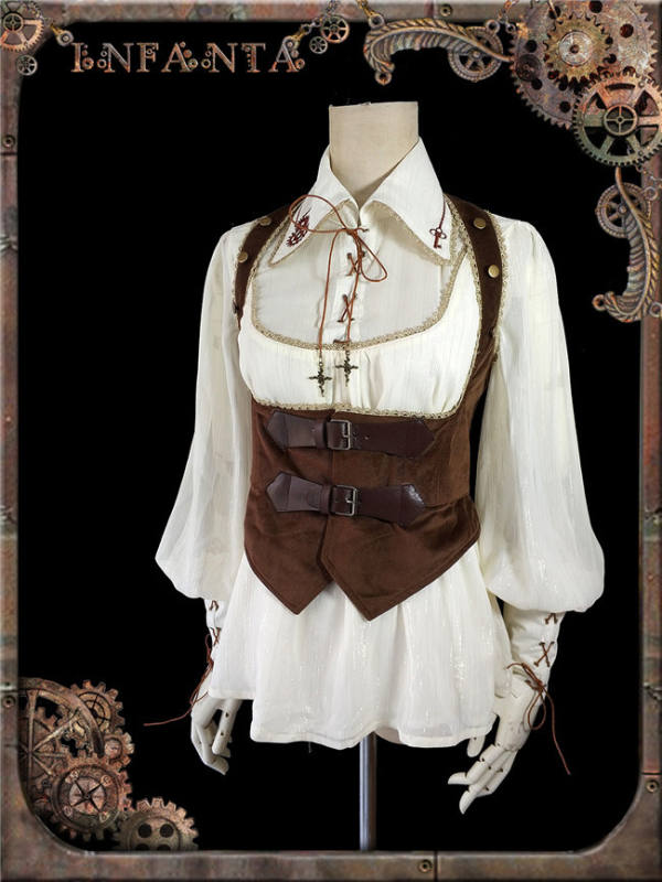 Machinery Puppet~ Punk Style Lolita Blouse