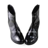 Beautiful Black Thin Heels Boots O