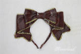 Chocolate Bear~ Lolita Printed JSK With Detachable Collar