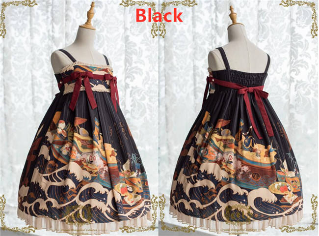 CEL Lolita ~Kaiseki Island Lolita JSK Super High Waist -Ready Made