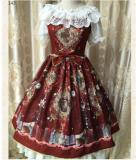 -The Garden of Paradise- Vintage Chiffon Lolita Jumper Dress