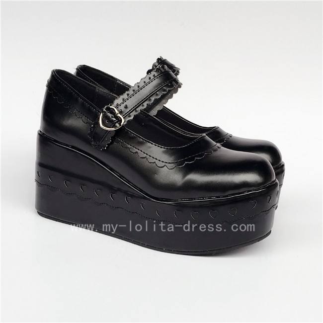 Pretty White Unicolor Lolita Shoes