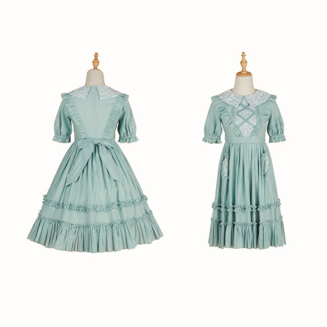 Peach Heart~ Sweet Lolita Short Sleeves OP -Pre-order Closed