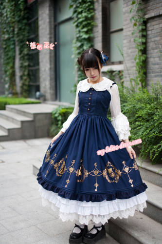 Strawberry Alice in Wonderland Lolita Jumper Dress