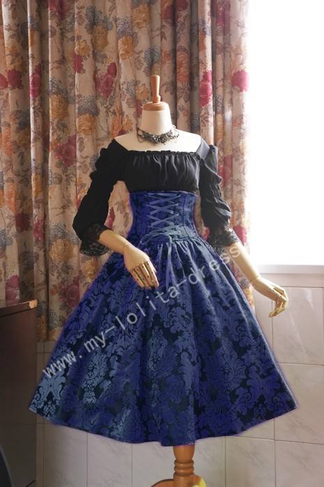 Surface Spell  Lady in Darkness  Obscure Fishbone High Waist Skirt