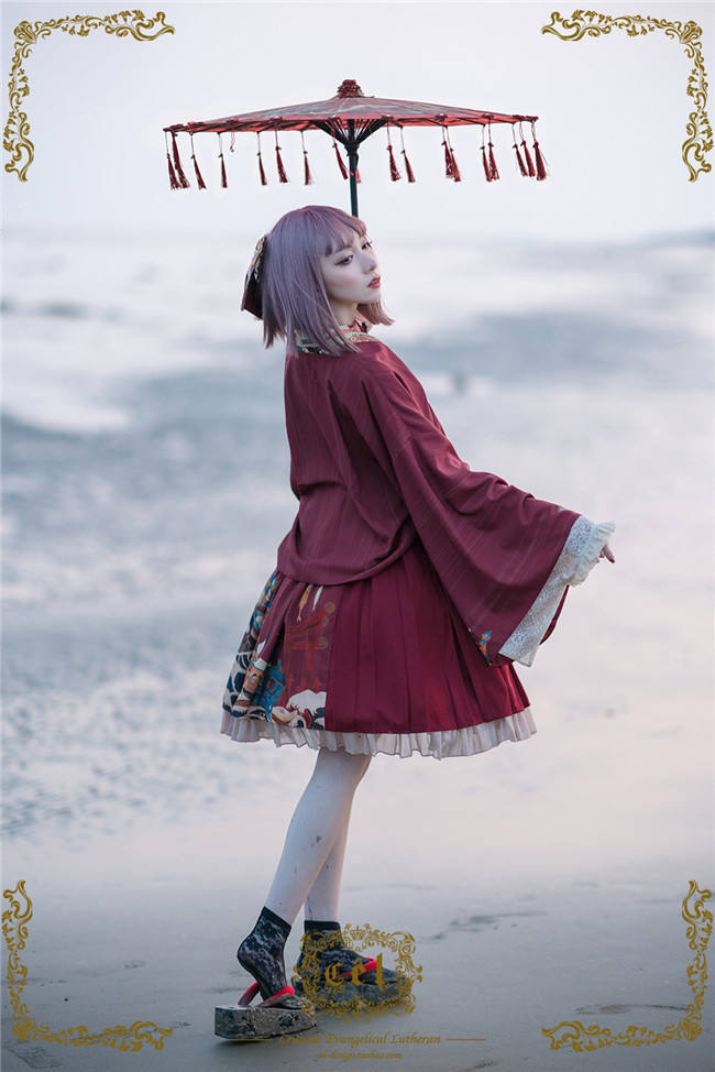 CEL Lolita ~Kaiseki Island Lolita JSK Slight High Waist -Ready Made