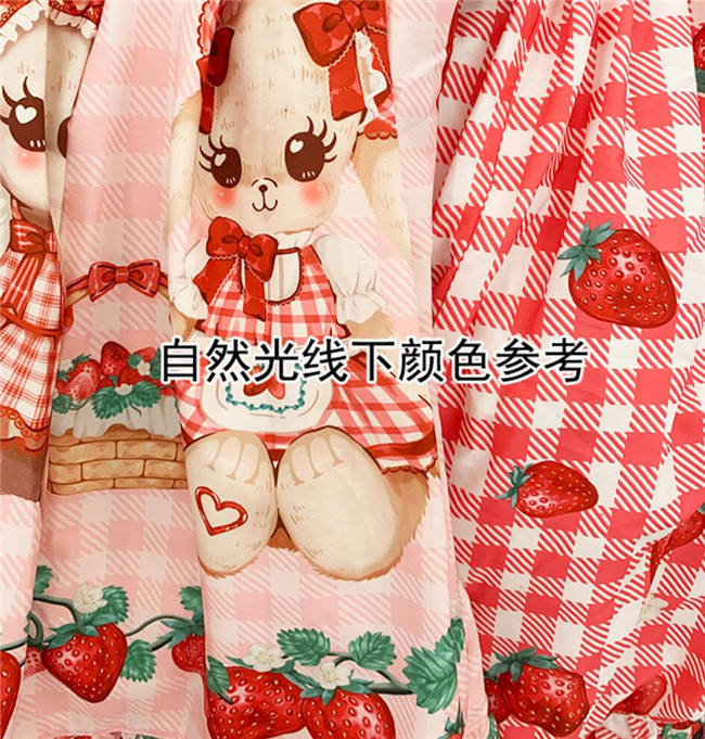 Diamond Honey ~Strawberry Picnic Rabbit Lolita Jumper