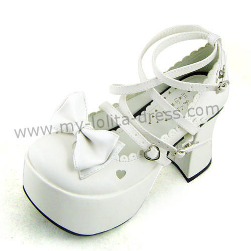 Three Bows Lolita Shoes