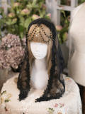 Sweet Dreamer Lace Beads Headbow and Veil Sets -In Stock