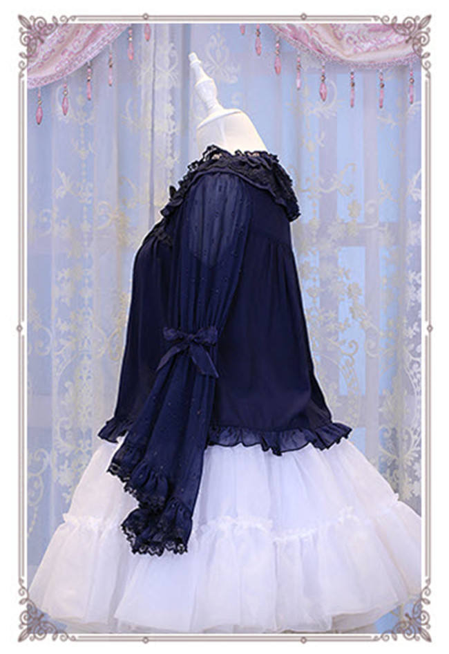 The Secret Key Of Elves~ Elegant Lolita HIme Sleeves Blouse