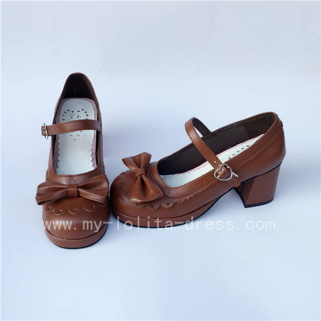 White Square Heels Lolita Shoes