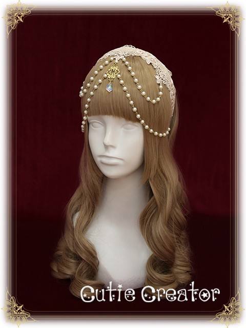 Sweet Dreamer Lace Beads Headbow and Veil Sets