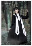 Joan~ Vintage Lolita OP Dress Long Sleeves Edition Black L - In Stock