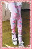 Infanta ***Strawberry Printed*** Lolita High Socks -out