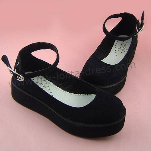 Black Velvet Lolita Shoes