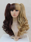 Dark Light Borwn Lolita Curly Wig for Princess