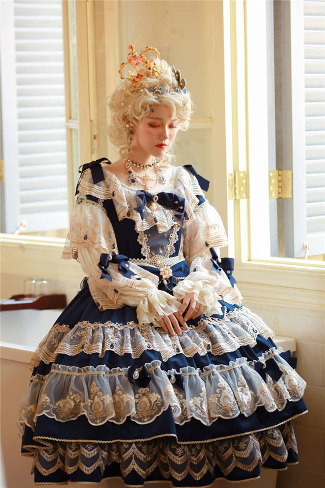 Miss Point ~Masked Ball Luxury Details Lolita OP Fullset