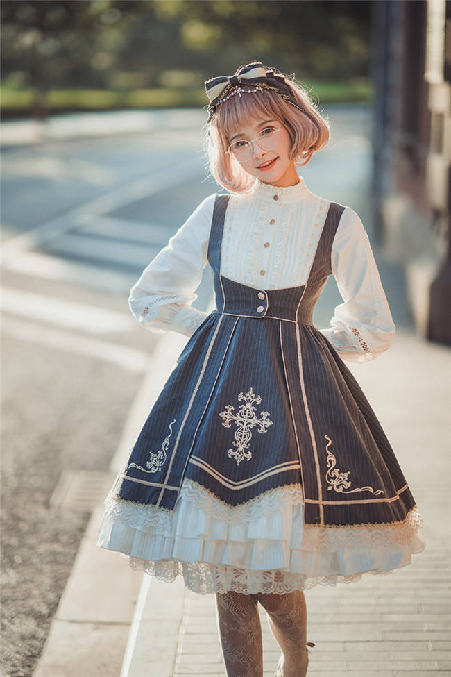 College of the Sacred Glory Cross~ Classic Lolita OP -Ready Made