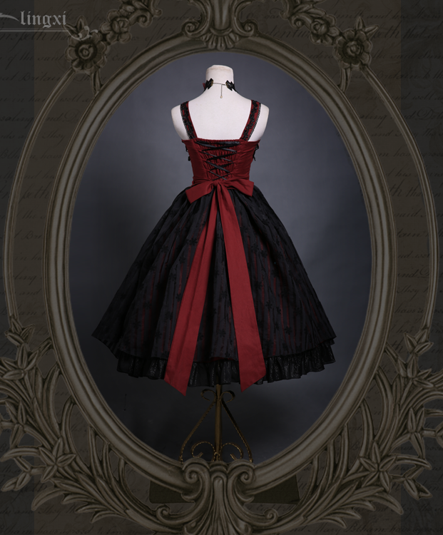 Odile~ Gothic Embroidery Lolita JSK Dress - Pre-order