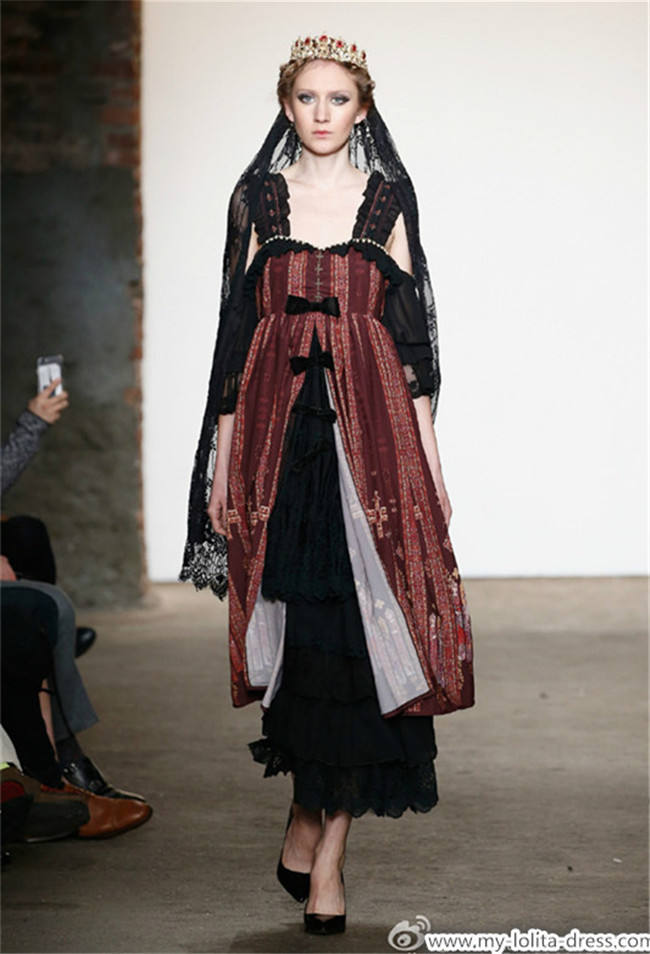 Byzantium~ Elegant Lolita JSK Dress with Front Open Design