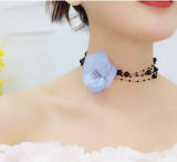 Aimimi~Handmade Flower Collarbone Chain  Lolita necklace-out