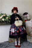 Honey Honey Lolita ~ Chinese Pear-leaved Crabapple Little Red Riding Hood Lolita Normal Waist JSK -Pre-order Closed