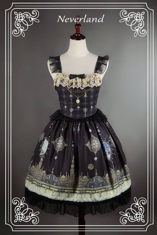 Neverland Lolita ~Arabian Nights~ High Waist Lolita JSK with Pendant