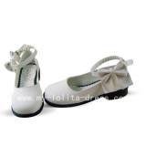 Sweet White Shoes with Bows