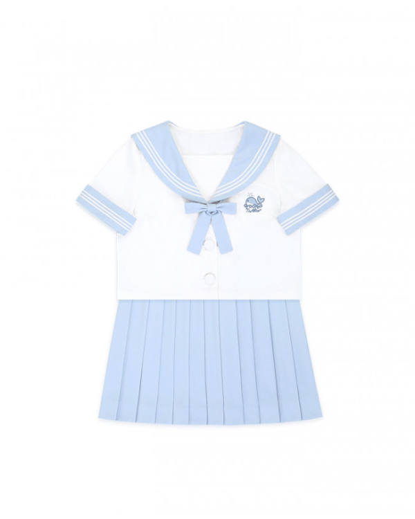 Tommy Bear ~Baby Whale Uniform Top + Skirt Set for Kids/Adults -Pre-order Closed