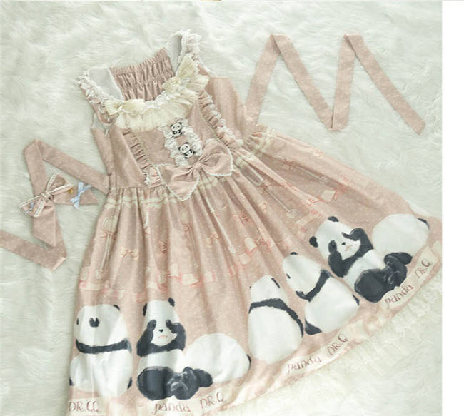Panda Theme Sweet Lolita OP/JSK-Pre-order Closed