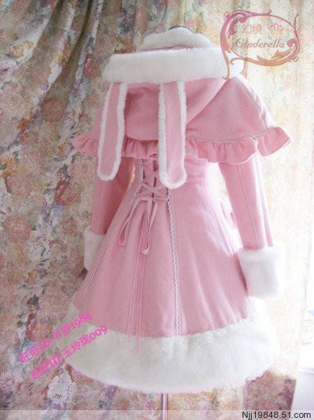 Emilia Love Heart Sweet Long Lolita Winter Coat