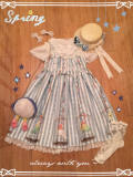 Le Miroir ~Little Parrots~ Sweet Lolita Jumper Dress - Pre-order Closed
