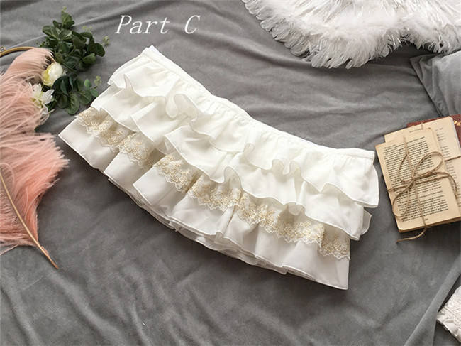 Little Dipper Camellia~ Sweet Lolita Underskirt Petticoat -Flexible Length -Ready Made