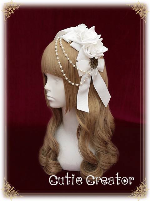 Cutie Creator -The Rose Bride -Beadchain Headbow