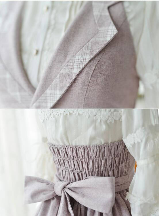 Doris Night ~College Style Lolita Vest JSK / Cape - Ready made