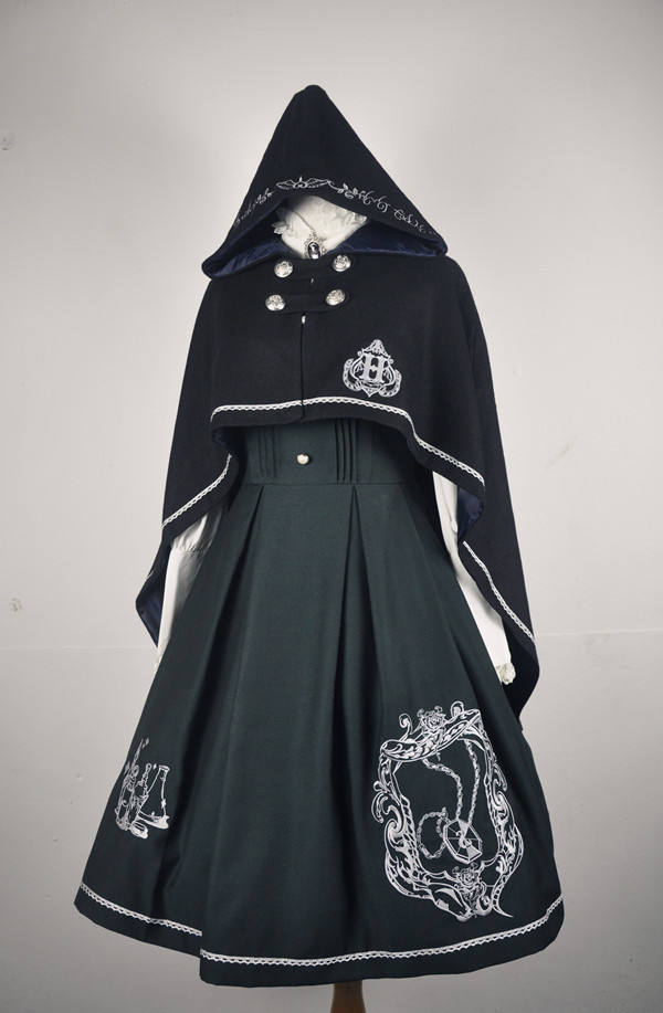 Anna's Secret ~Magic Academy.Hogwarts~ Embroidery JSK Wine&Gold Embroidery XXL