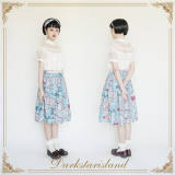 Antique Tea Party ~Sweet Printed Lolita Skirt -Pre-order